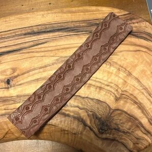 Leather bookmark